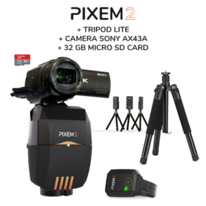 PIXEM 2 + SONY AX43A Kamera + 32 GB microSD-Karte + Stativ